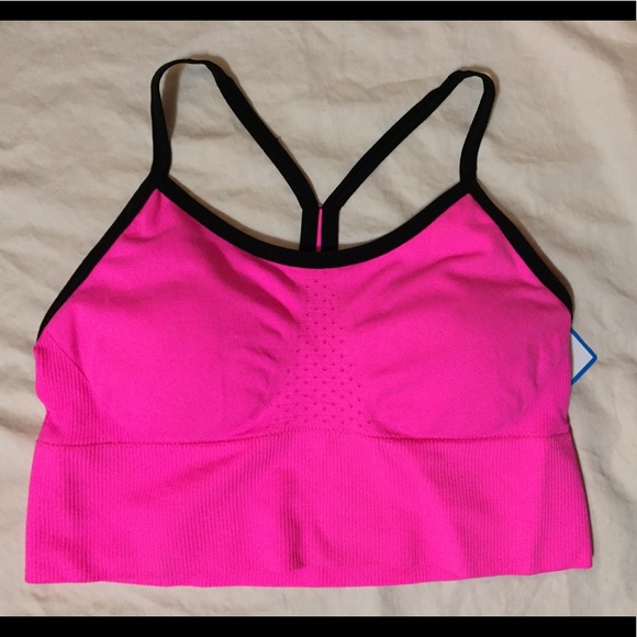 fruit of the loom racerback push up sports bra